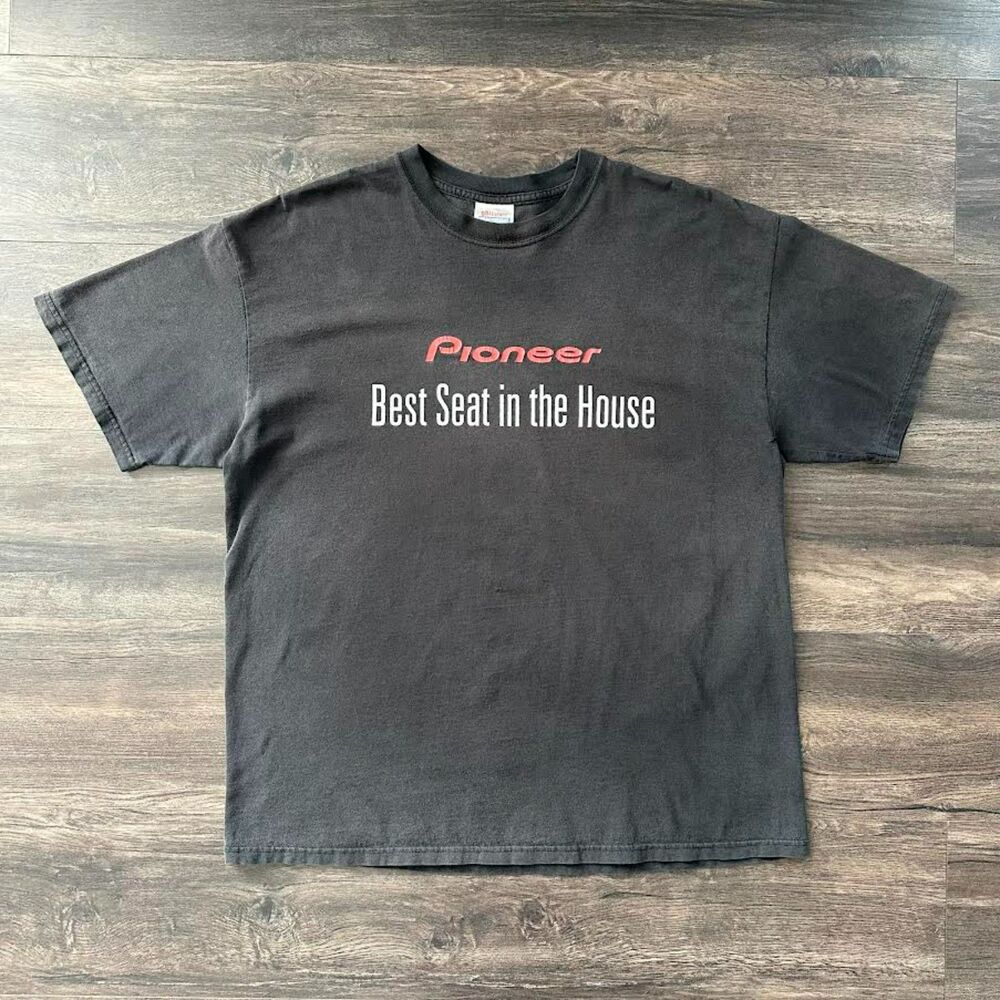 Vintage 90's Pioneer Home Audio Promo T-Shirt Best Seat in the House Size XL